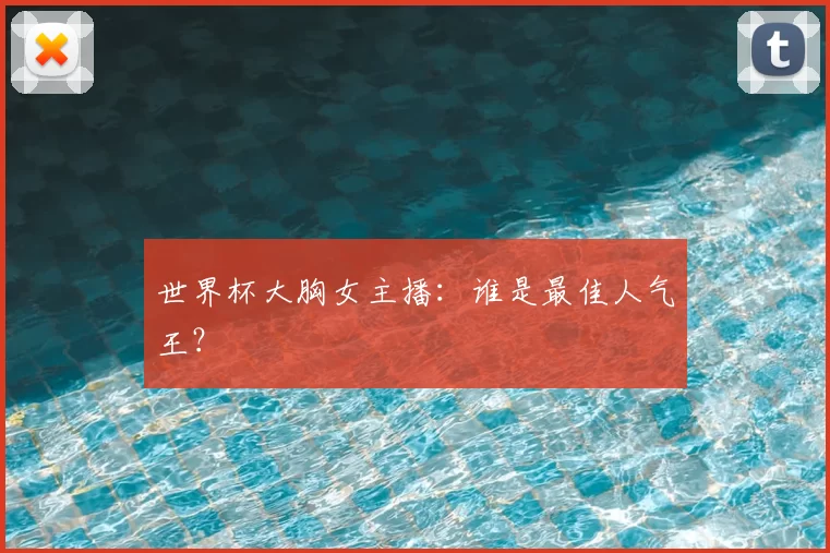 世界杯大胸女主播:谁是最佳人气王?