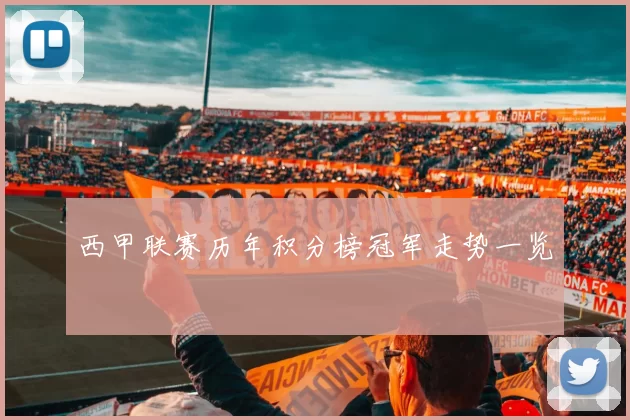 西甲联赛历年积分榜冠军走势一览